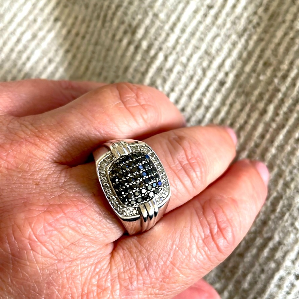 Sterling silver .925 wide band ring